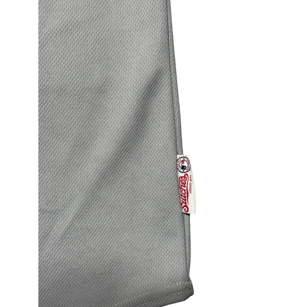 Stitches Baseball Jersey Mens M Gray Red St. Louis Cardinals Logo Short Sleeve - Picture 9 of 14